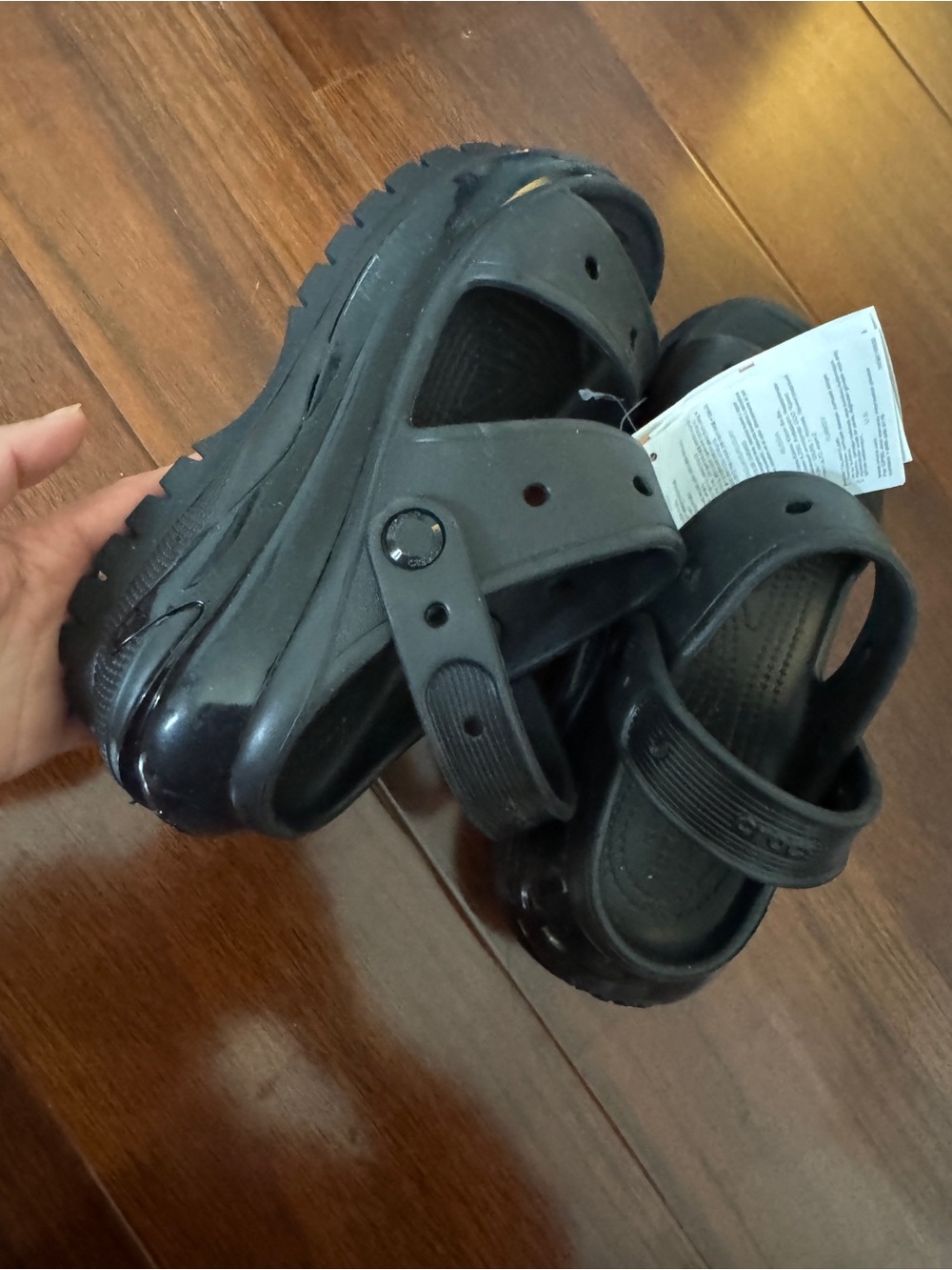 CROCS Kids Black Closed-Toe Clog Sandals